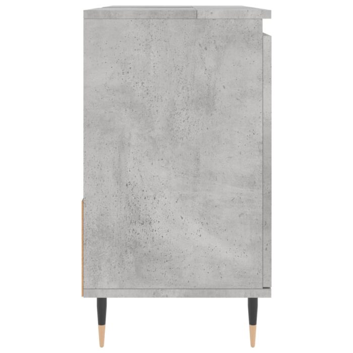 Armoire de salle de bain gris béton 65x33x60 cm – Image 4