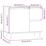 Armoire de salle de bain gris béton 65x33x60 cm – Image 9
