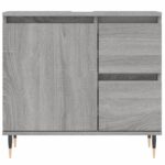 Armoire de bain sonoma gris 65x33x60 cm bois d'ingénierie – Image 3
