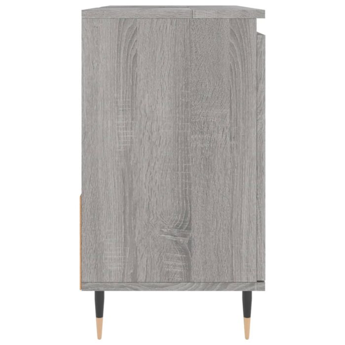 Armoire de bain sonoma gris 65x33x60 cm bois d'ingénierie – Image 4