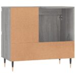 Armoire de bain sonoma gris 65x33x60 cm bois d'ingénierie – Image 5