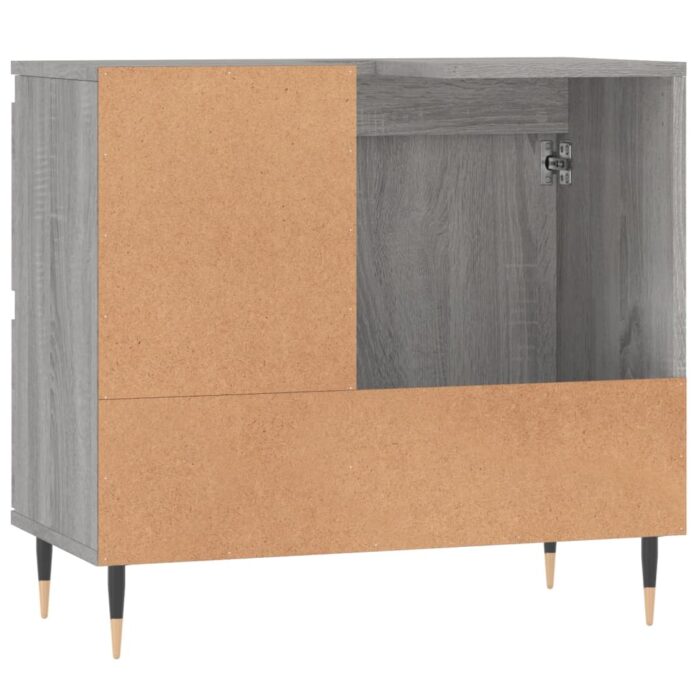 Armoire de bain sonoma gris 65x33x60 cm bois d'ingénierie – Image 5
