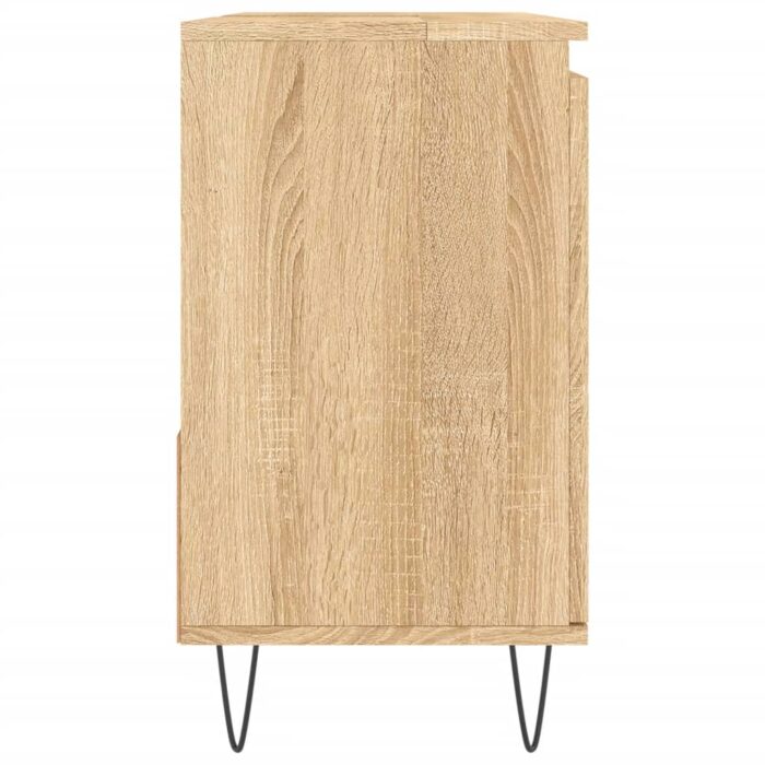 Armoire salle de bain chêne sonoma 65x33x60 cm – Image 4