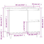 Armoire salle de bain chêne sonoma 65x33x60 cm – Image 9