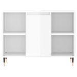 Armoire de salle de bain blanc brillant 80x33x60 cm – Image 4