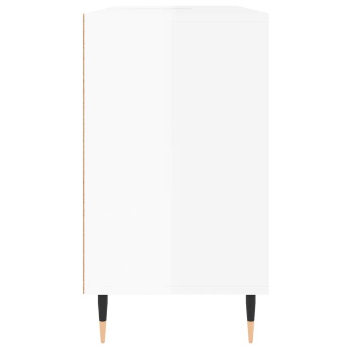 Armoire de salle de bain blanc brillant 80x33x60 cm – Image 5