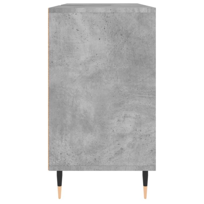 Armoire salle de bain gris béton 80x33x60cm bois d'ingénierie – Image 5