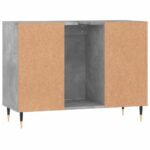 Armoire salle de bain gris béton 80x33x60cm bois d'ingénierie – Image 6