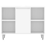 Armoire de salle de bain blanc 80x33x60 cm bois d'ingénierie – Image 3