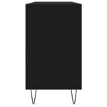 Armoire de salle de bain noir 80x33x60 cm bois d'ingénierie – Image 5
