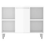 Armoire de salle de bain blanc brillant 80x33x60 cm – Image 3