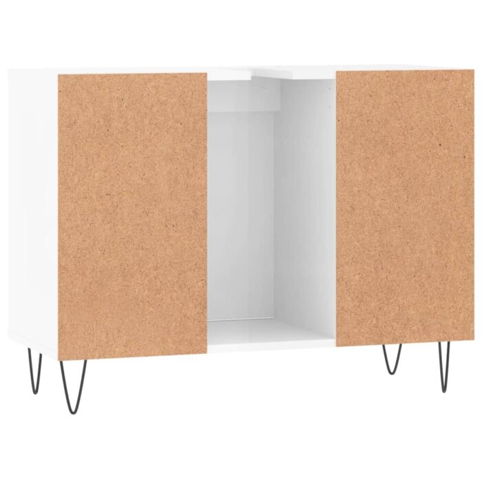 Armoire de salle de bain blanc brillant 80x33x60 cm – Image 6