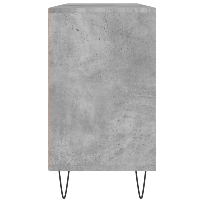 Armoire salle de bain gris béton 80x33x60cm bois d'ingénierie – Image 5