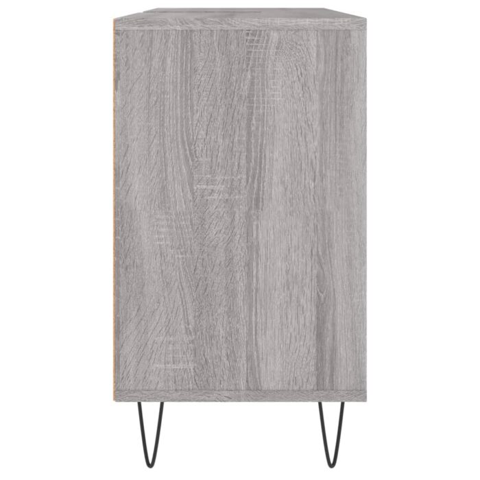 Armoire salle de bain sonoma gris 80x33x60 cm bois d'ingénierie – Image 5