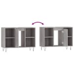 Armoire salle de bain sonoma gris 80x33x60 cm bois d'ingénierie – Image 7