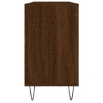 Armoire salle de bain chêne marron 80x33x60cm bois d'ingénierie – Image 5