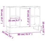 Armoire salle de bain chêne sonoma 80x33x60cm bois d'ingénierie – Image 10
