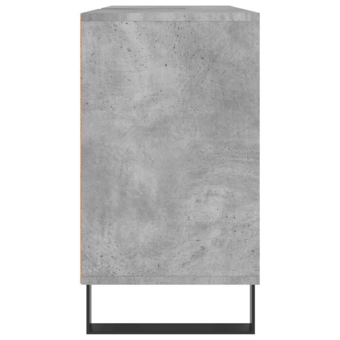 Armoire salle de bain gris béton 80x33x60cm bois d'ingénierie – Image 5