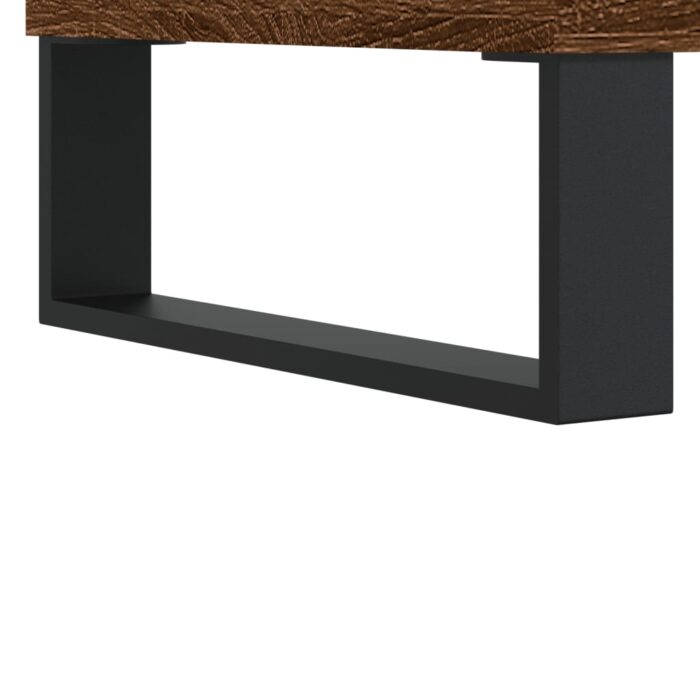 Armoire salle de bain chêne marron 80x33x60cm bois d'ingénierie – Image 7