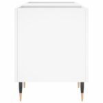 Armoire à disques blanc 121x38x48 cm bois d'ingénierie – Image 3