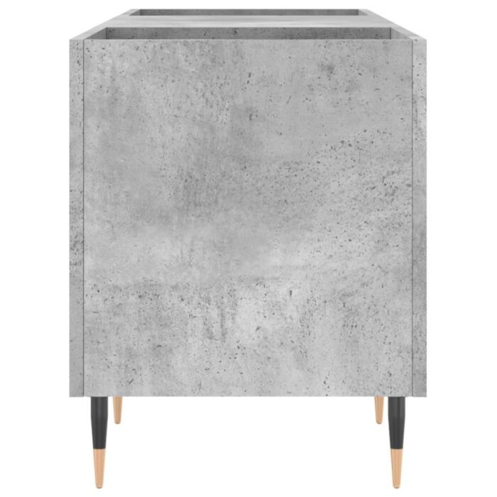 Armoire à disques gris béton 121x38x48 cm bois d'ingénierie – Image 3