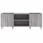 Armoire à disques sonoma gris 121x38x48 cm bois d'ingénierie – Image 2