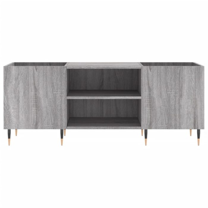 Armoire à disques sonoma gris 121x38x48 cm bois d'ingénierie – Image 2