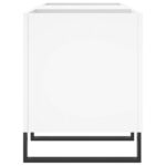 Armoire à disques blanc 121x38x48 cm bois d'ingénierie – Image 3