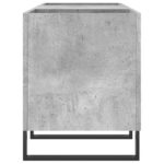 Armoire à disques gris béton 121x38x48 cm bois d'ingénierie – Image 3