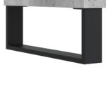Armoire à disques gris béton 121x38x48 cm bois d'ingénierie – Image 5