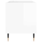 Armoire à disques blanc brillant 85x38x48 cm bois d'ingénierie – Image 3