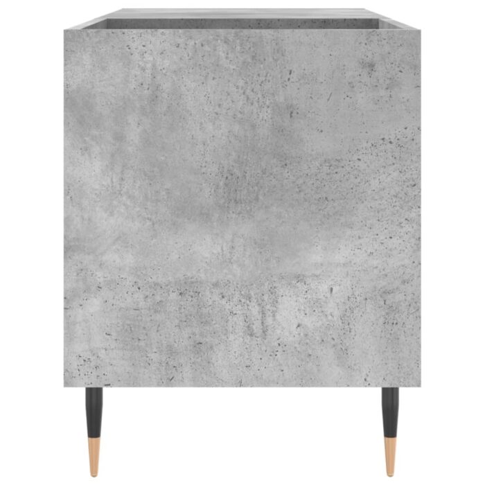 Armoire à disques gris béton 85x38x48 cm bois d'ingénierie – Image 3