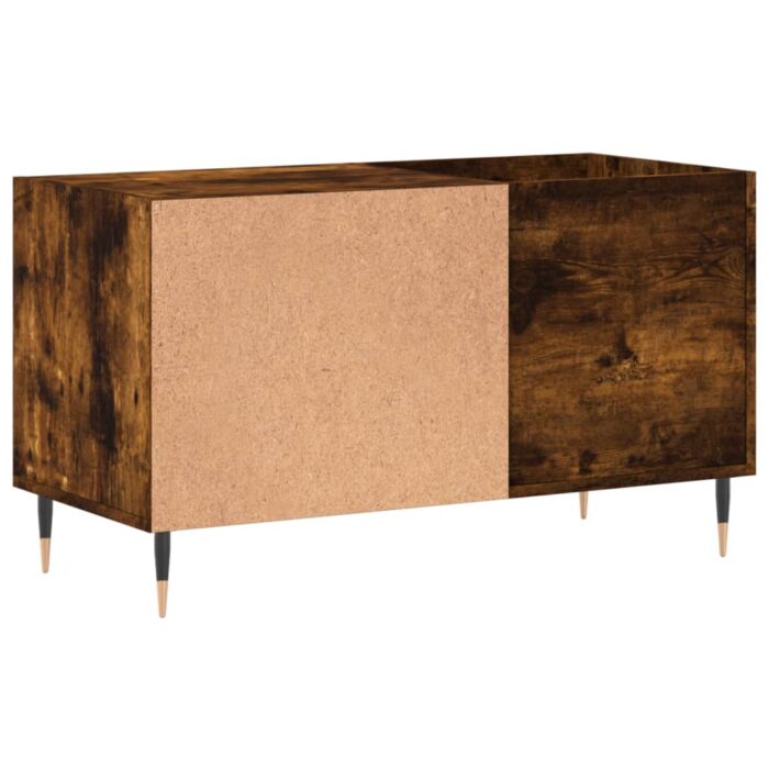 Armoire à disques chêne fumé 85x38x48 cm bois d'ingénierie – Image 4