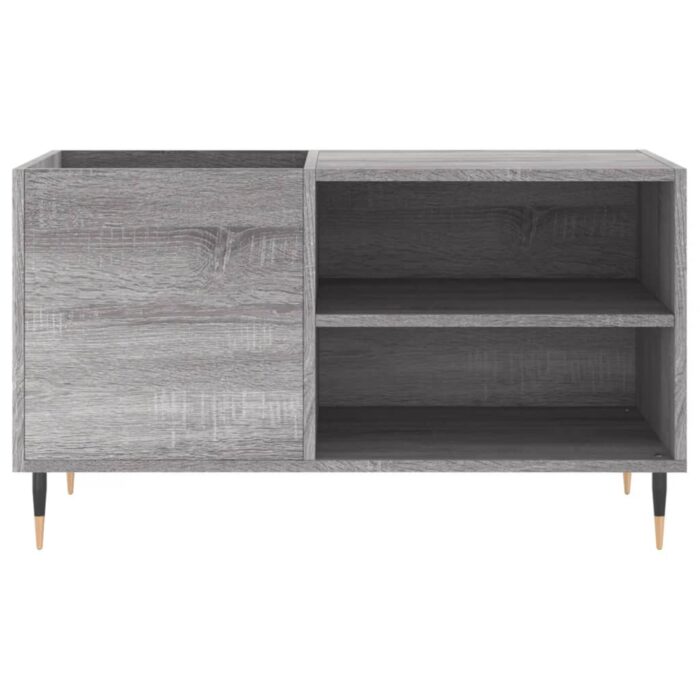 Armoire à disques sonoma gris 85x38x48 cm bois d'ingénierie – Image 2