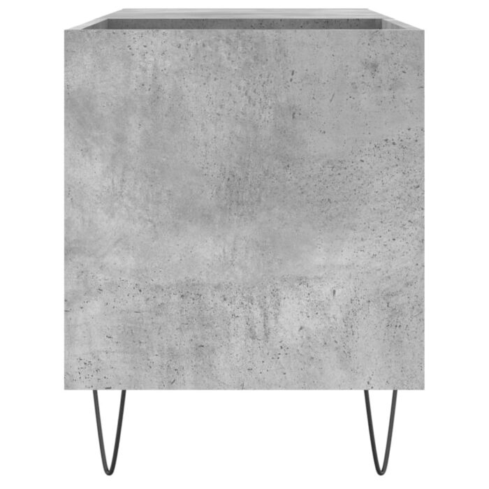 Armoire à disques gris béton 85x38x48 cm bois d'ingénierie – Image 3