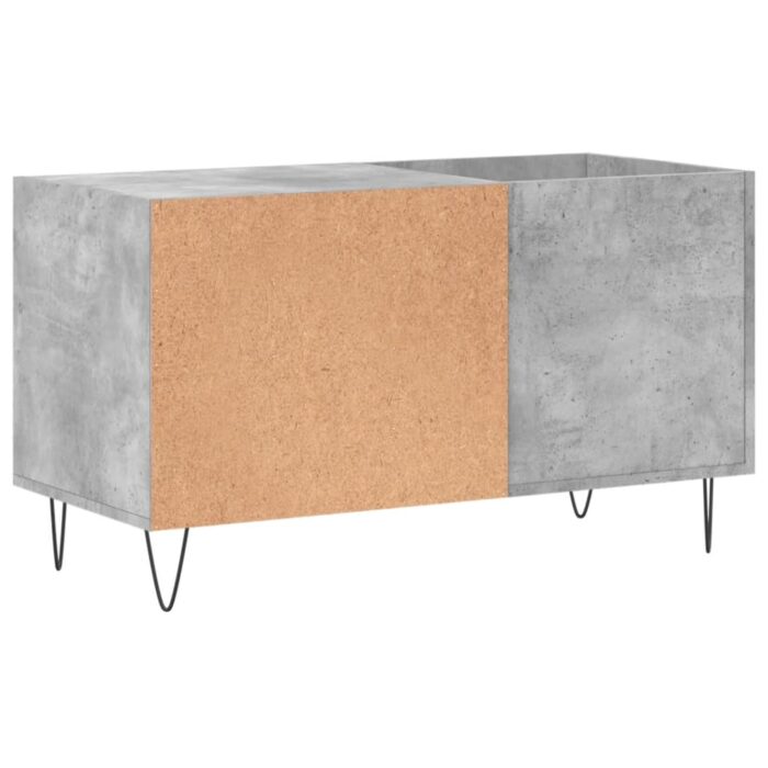 Armoire à disques gris béton 85x38x48 cm bois d'ingénierie – Image 4