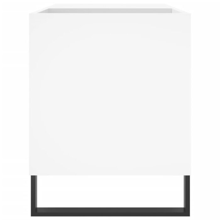 Armoire à disques blanc 85x38x48 cm bois d'ingénierie – Image 3