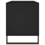 Armoire à disques noir 85x38x48 cm bois d'ingénierie – Image 3