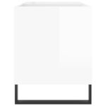 Armoire à disques blanc brillant 85x38x48 cm bois d'ingénierie – Image 3