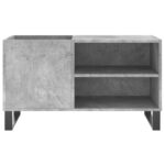 Armoire à disques gris béton 85x38x48 cm bois d'ingénierie – Image 2