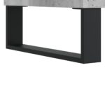 Armoire à disques gris béton 85x38x48 cm bois d'ingénierie – Image 5