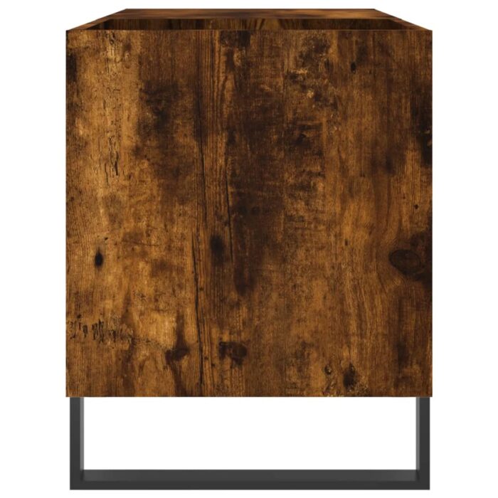 Armoire à disques chêne fumé 85x38x48 cm bois d'ingénierie – Image 3