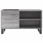 Armoire à disques sonoma gris 85x38x48 cm bois d'ingénierie – Image 2