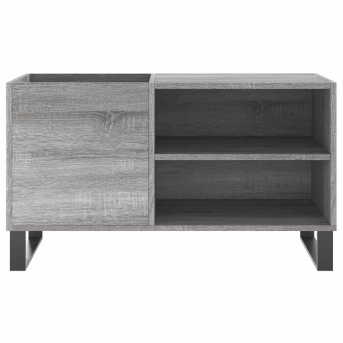 Armoire à disques sonoma gris 85x38x48 cm bois d'ingénierie – Image 2