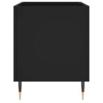 Armoire à disques noir 74,5x38x48 cm bois d'ingénierie – Image 3