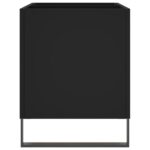 Armoire à disques noir 74,5x38x48 cm bois d'ingénierie – Image 3