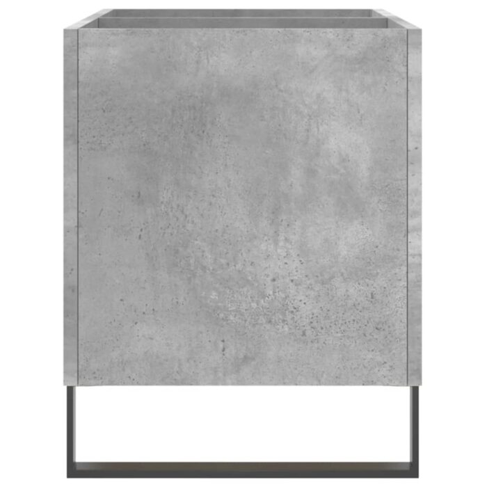 Armoire à disques gris béton 74,5x38x48 cm bois d'ingénierie – Image 3