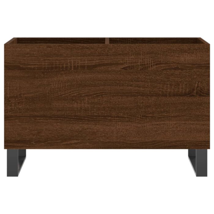 Armoire à disques chêne marron 74,5x38x48 cm bois d'ingénierie – Image 2