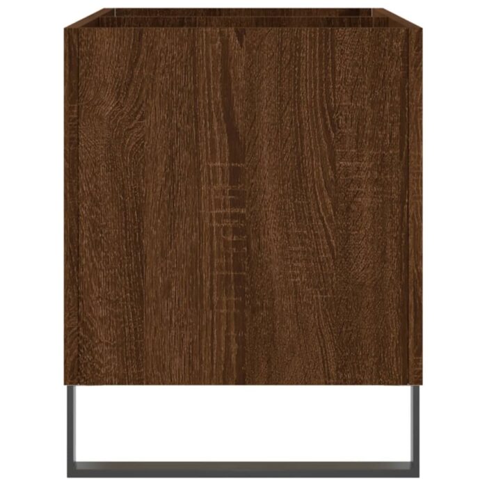 Armoire à disques chêne marron 74,5x38x48 cm bois d'ingénierie – Image 3