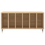 Armoire à disques chêne sonoma 100x38x48 cm bois d'ingénierie – Image 2